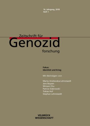 ZfG 16, 1, 2018_CoverVelbrück