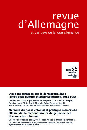 revue d'Allemagne